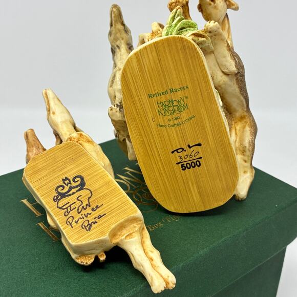 Harmony Kingdom Retired Racers Greyhounds Marble Resin Box Figurine 3060/5000 LE - Picture 10 of 12